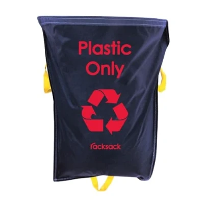 Image of &#039;Plastic Only&#039; Warehouse Recycling Sack, Durable Waterproof Polyester (920mm x 1000mm)