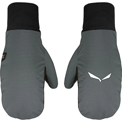 Image of Salewa Ortles Tirolwool® Responsive Mittens Men, Black Out Melange, 9/L, MALE