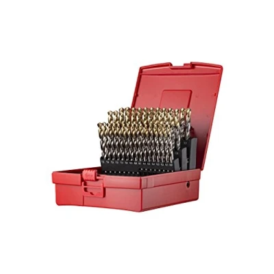 Image of Dormer A095203 HSS High Speed Steel Jobber Drill Bit Set with 118 Degree Tin Tipped Split Point, of 41