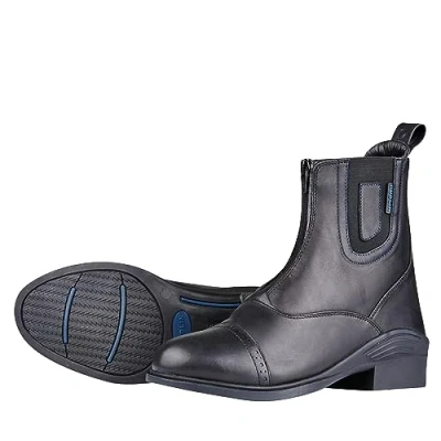 Image of Dublin Evolution Zip Front Waterproof Paddock Boots, Black, Adults 6