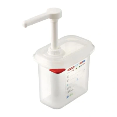 Image of Araven CR821 Sauce Dispenser GN 1/9, 1.5 L, Transparent
