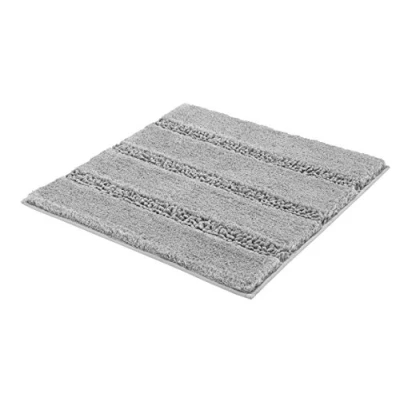 Image of Kleine Wolke Monrovia Bath Rug, Polyester, Grey, 60 x 2.5 cm