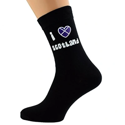 Image of GTR I Love Scotland Design Socks Adult Size UK 6 12 Euro 39 46 (X6N068)