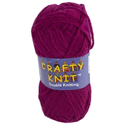 Image of DK Acrylic Crafty Knit Sewing &amp; Crochet Craft Wool Yarn Multi Coloured 25g Balls (Berry)