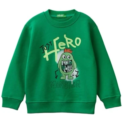 Image of United Colors of Benetton MAGLIA G/C M/L 3FWYG10FN Hooded sweatshirt, Verde