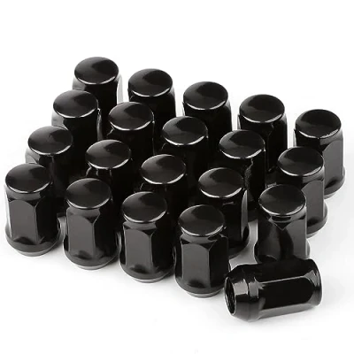 Image of GASUPPLY M12x1.5 Lug Nuts Replacement for 2006 2019 Ford Fusion, 2000 Focus, 2001 Escape Aftermarket Wheel 20pcs Black Closed End Nut