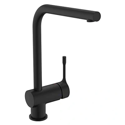 Image of Ideal Standard Ceralook Single Lever l Shape spout Kitchen tap, BD572XG, Silk Black