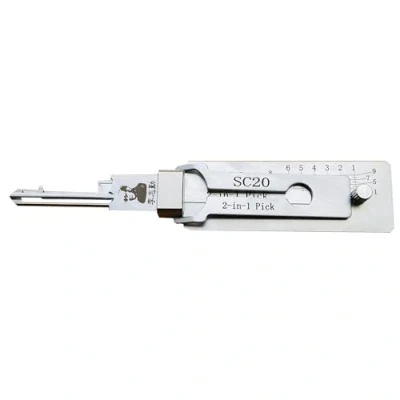 Image of LiShi SC20 2 in 1 Lock Pick and Decoder, Home Door Civil Picking Key Reader, Professional Locksmith Tool
