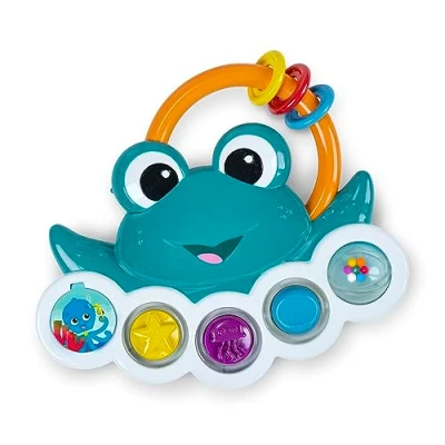 Image of Baby Einstein Ocean Explorers Neptune’s Busy Bubbles Sensory Activity Toy, with Interactive Lights and Music, Ages 3+ Months