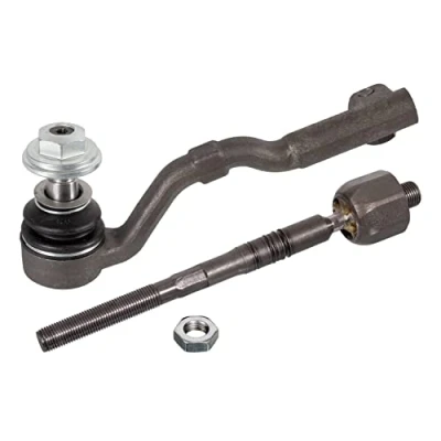 Image of 32106858737, 32106858738, 32106858738S1 Tie Rod FEBI BILSTEIN 176733 Front Axle Right with attachment material BMW: X5, X6