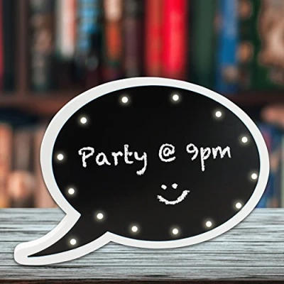 Image of Global Gizmos Chalkboard Marquee Speech Bubble