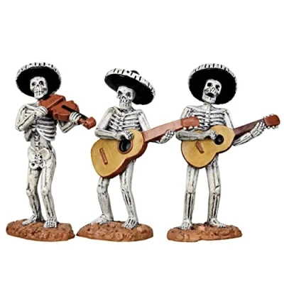 Image of Lemax Spooky Town , Skeleton Mariachi Band 3pcs