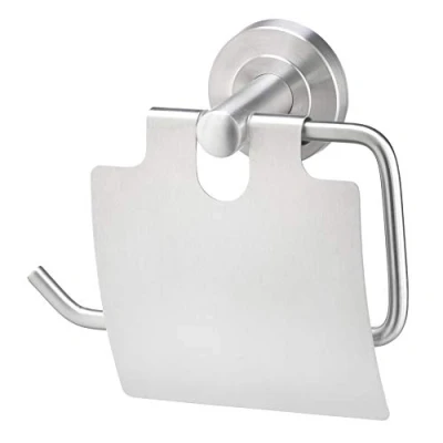 Image of AMARE Toilet roll Holder, Stainless Steel, stainlesssteel, WC Rollenhalter m. Abdeckung