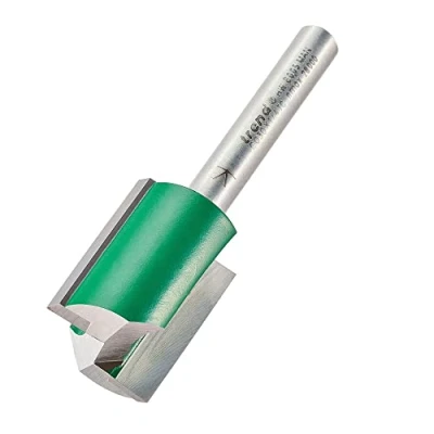 Image of Trend CraftPro Straight Two Flute Router Cutter Bit, 1/4 Inch Shank, 19.1mm Cut Diameter &amp; 25.4mm Length, Tungsten Carbide Tipped, C030X1/4TC