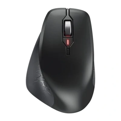 Image of CHERRY STREAM Mouse COMFORT, Wireless Ergonomic with Rubberized Thumb Rest, For Right Handers, 2.4 GHz, 6 Whisper Quiet Buttons, Black
