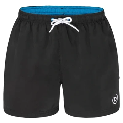 Image of bugatti Giovanni 428969 Men&#039;s Swim Shorts, Black (waistband inside blue), XXL