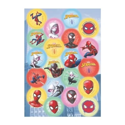 Image of dekora, Spiderman, Mini Wafer Discs, Edible Decorations for Cupcakes, Cookies and Muffins, Perfect Party Supplies, 3,4 CM
