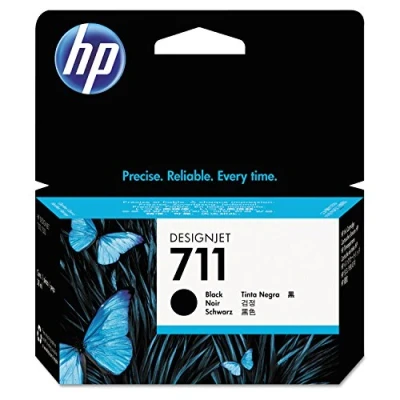 Image of HP 711 CZ129A 1 x Black Ink cartridge For DesignJet T120 ePrinter, T520 ePrinter