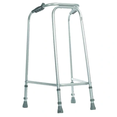 Image of Ultra Narrow Walking Frame Slim Design 490mm Width Medium Lightweight Aluminium Non Slip Rubber Ferrules Ergonomic Hand Grips Rehabilitation Aid