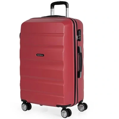 Image of ITACA Rigid Suitcase Medium Size ABS 65cm Hard Shell Lightweight 20kg with Combination Lock and Resistant Travel Suitcase, Coral