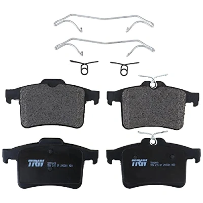 Image of TRW Pro TRM1449 Disc Brake Pad Set For Jaguar XF 2010 2015, Rear, And Other Applications