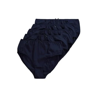 Image of Ulla Popken Women&#039;s Slips, 5er Pack, Midnight Blue, 16 18