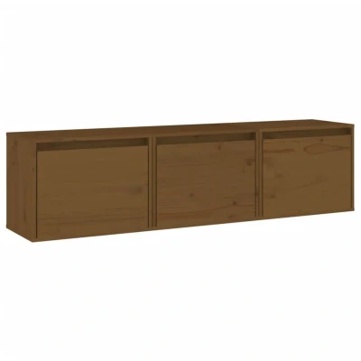 Image of vidaXL TV Cabinets 3 pcs Solid Wood Pine