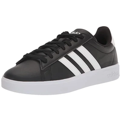 Image of adidas Men&#039;s Grand Court 2.0 Tennis Shoe, Core Black/FTWR White/Core Black, 14