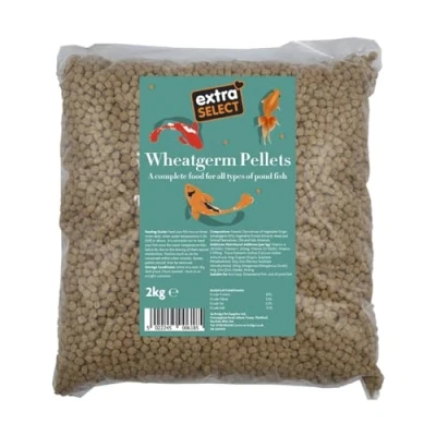 Image of Extra Select Wheatgerm Fish Food Pellets Complete, Digestible, Winter Pond for Cold Water Koi Carp &amp; Goldfish 2kg Bag