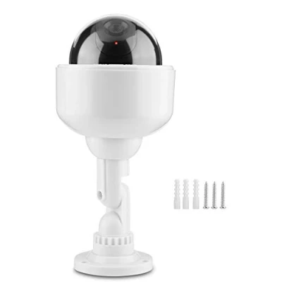Image of Tosuny Dummy Security Camera, Indoor/Outdoor Waterproof Dome CCTV Camera Blinking Fake Surveillance With Flashing LED, 360 Degree Rotation