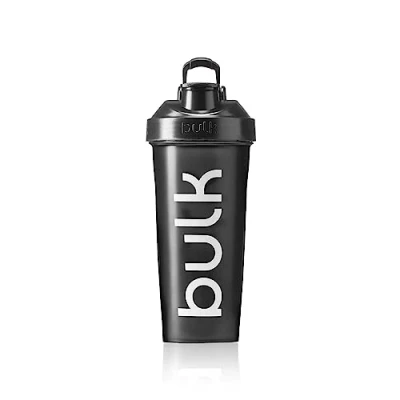 Image of Bulk XL Iconic Shaker Bottle, With Wire Mixing Ball, Gunmetal Black, 1 Litre