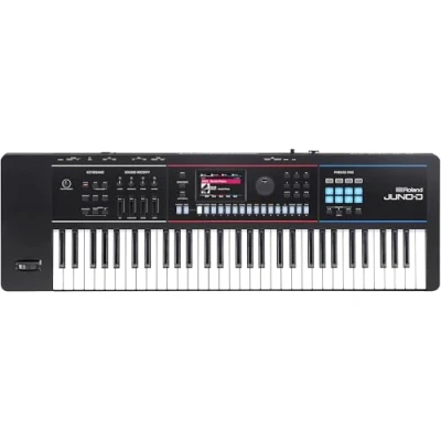 Image of Roland JUNO D6 Synthesizer 61 Note Keyboard with Synth Action ZEN Core Engine Over 3800 Onboard Sounds Intuitive Creative Tools USB C Audio/MIDI Interface for Mobile &amp; Computers