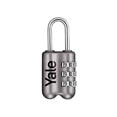 Image of Yale YP2/23/128/1G Standard Security Luggage Combination Padlock Grey