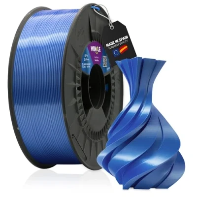 Image of WINKLE Silk PLA Filament (Silk) Steel Blue 3D Printer 1.75mm 300g Silky Smooth Finish Dimensional Accuracy 300 g Spool