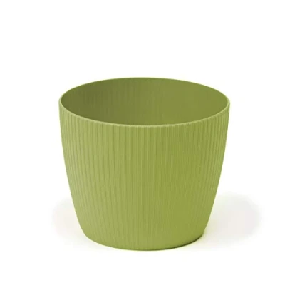 Image of Lamela Plant Pot for Herbs and Magnolia Balcony Window Sill Holder Box Decor Mix Play (Diameter 190 mm H 150 mm, Olive)