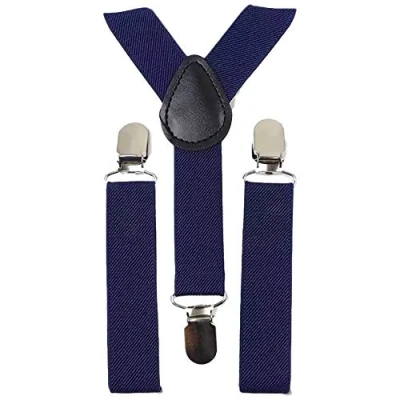 Image of DB Dickie Bow Childrens Kids Boys Vintage Braces (Navy Blue) suitable for formalwear, weddings, parties, pageboy outfits
