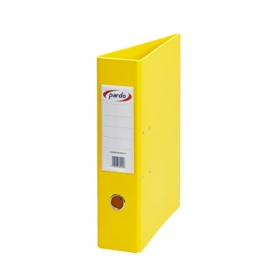 Image of Taupe Folder Plastic, Lever 70 mm, Foolscap Folio Lemon Tree
