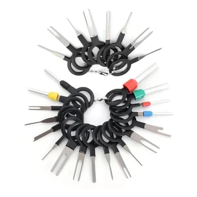 Image of 26 Pcs Auto Terminals Removal Tool Set, Key Extractor Tool, Car Electrical Wiring Crimp Connector, Pin for Maintenance and Repair
