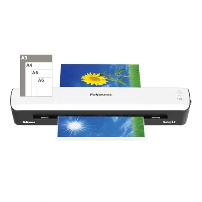 Image of Fellowes Sola A3 Laminator Machine for Home Use Fast 4 Minute Warm Up Time with Auto Shut Off Feature 80 125 Micron White