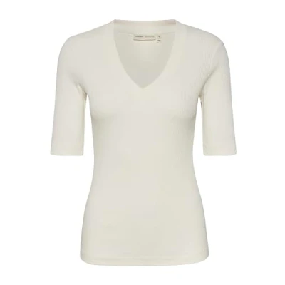 Image of InWear Women&#039;s Dagnaiw V T Shirt, Whisper White, M