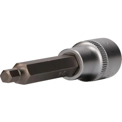 Image of BRILLIANT TOOLS BT022871 1/2 Inch Hex Socket Bit Socket, 100 mm Long, 6 [Powered by KS Tools]