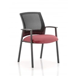 Image of Metro Visitor Chair Bespoke Colour Seat Ginseng Chilli