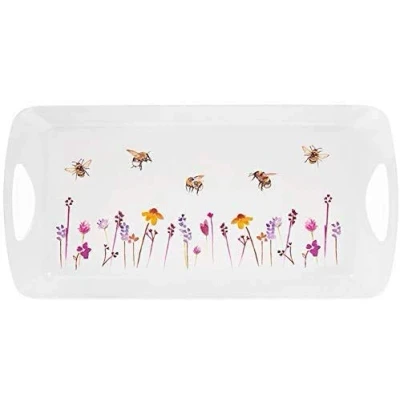 Image of Jennifer Rose Busy Bees Melamine Medium Sandwich Tray 40 x 19.5 cm