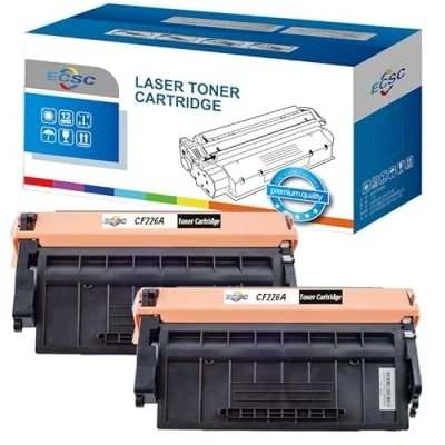Image of ECSC Compatible Toner Cartridge CF226A Fits For HP LaserJet Pro M402d M402dn M402dw M402n, MFP M426dw M426fdn M426fdw M426dn, M426n (Black, 2 Pack)