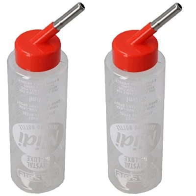 Image of 2PK Small Animals 320ml Anti Rust Twin Ball Gnaw Resistant Sprout Water Bottle