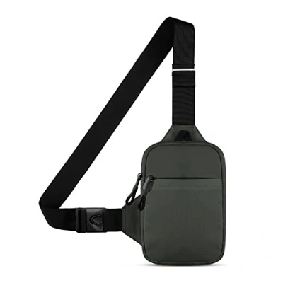 Image of DONGKER Sling Bags,Waterproof Chest Crossbody Bag W/Adjustable Shoulder Strap for Men &amp; Women Hiking Travel Outdoor Sports