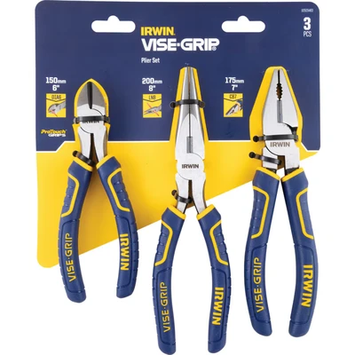 Image of Irwin 10505483 Visegrip Pro Plier Set, 3 Pieces