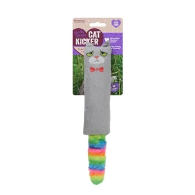 Image of Rosewood Moody Moggy Rainbow Cat Kicker Colorful Interactive Catnip Toy for Kicking &amp; Playful Exercise