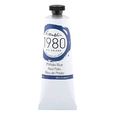 Image of Gamblin 1980 Oil Phthalo Blue 37Ml