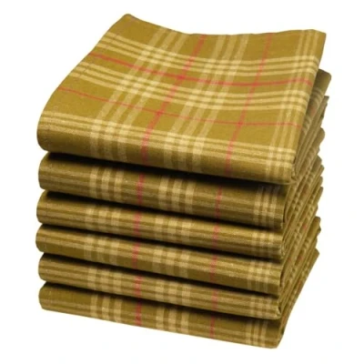 Image of merrysquare Thick Work Handkerchiefs Large Size 19 inches 100% Cotton 6 Pieces Arnold Model